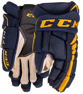 CCM JetSpeed FT4 Pro Hockey Gloves - Dark Green/White - Junior 12''
