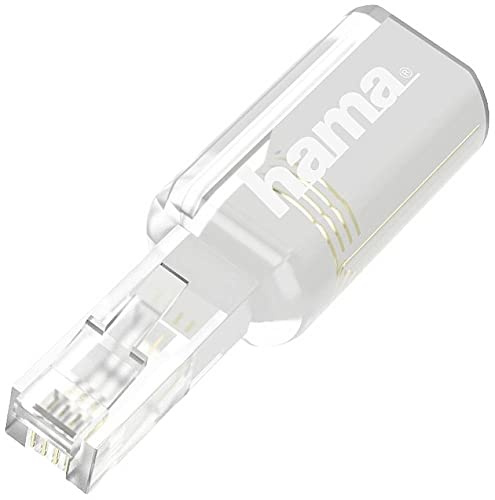 Hama Telefon (analog) Anschlusskabel [1x RJ11-Stecker 6p4c - 1x TAE-F-Buchse] 0.2m Schwarz