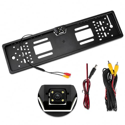 Reverse Backup Night Vision Camera License Plate Frame Car Parking Auto Camera 170 Degree Angle Reverse Parking Camera Car Rear View Waterproof & Shockproof