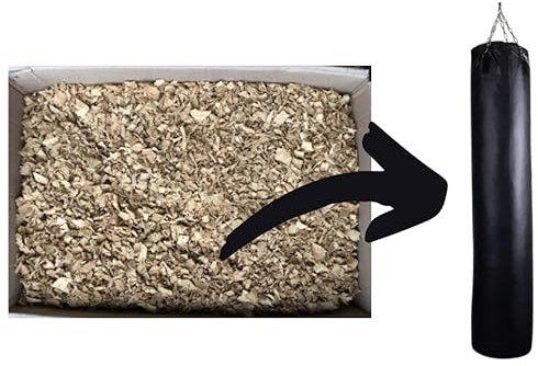 Füllung von Frappsäckchen, Polsterung, hochwertige Boxsack, Füllkarton, Lederreste, 20 kg