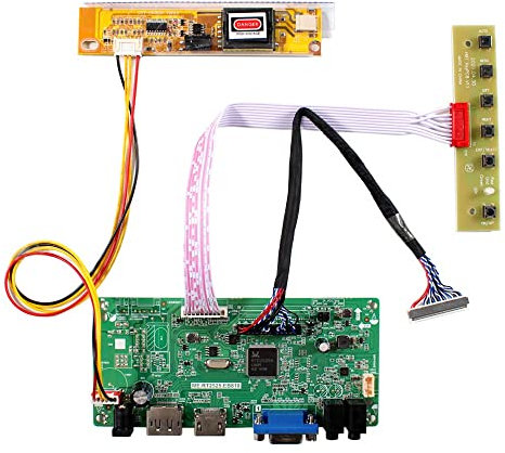 VSDISPLAY VGA DP LVDs Controller Board für 15,4 17 Zoll 1440x900 CLAA154WP05 N154C3 LP154WP1 B170PW06 LTN170BT08 30pin 1CCFL LCD Display