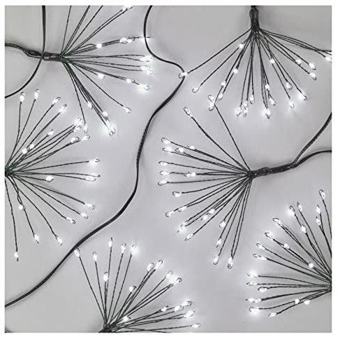 EMOS LED-Lichterkette kaltweiß für Innen, 8 m lange Feuerwerk Weihnachtslichterkette NANO, 6 Stunden Timer Funktion, Netzteil und Transformator, für Partys, Weihnachten, Deko