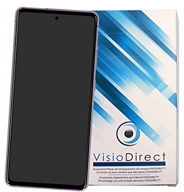 Visiodirect Ecran Complet Compatible avec Samsung Galaxy S20 FE 5G Violet vitre Tactile + écran LCD sur Chassis