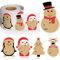 250 Stücke Aufkleber Frohe Weihnachten Christmas Stickers Kraftpapier Weihnachtssticker, Etiketten Selbstklebend Aufkleber Zum Beschriften Für Party Dekoration Geschenkverpackungen Umschlag