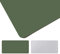 moaupr Bureau Double Face Tapis De Bureau, étanche Et en Cuir PU Accessoires De Protection De Bureau pour Ordinateur Portable, Souris Et écriture Vert Foncé + Gris 55x110cm/21.65x43.31in