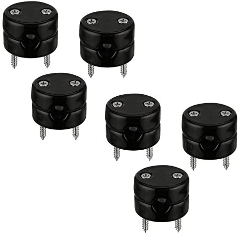 6er Pack, Porzellan Retro Kabelhalter, Kabelführung