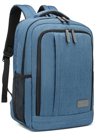 Kono Laptop Backpack for Men Computer Bag for 15.6 Inch Notebook School Bags Casual Daypack Rucksack for Women Men Travel Business Work College (Blue)
