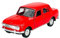 Welly Wartburg 353 Limousine Rot 1966-1989 ca 1/34-1/39 Metal Modell Auto Die Cast Neu im Kasten
