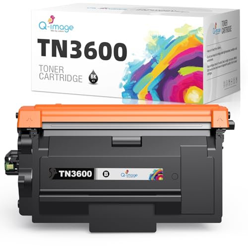 Qimage TN3600 Toner Kompatibel für Brother TN-3600 TN 3600 für Brother HL-L5215DN HL-L6210DW HL-L6410DN HL-L6415DN HL-L5210DN L5210DW MFC-L5715DN MFC-L6710DW MFC-L6915DN MFC-L5710DN L5710DW