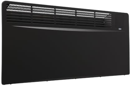 ECOSO Elio 2500W Black WiFi Convector Panel Smart Electric Heater - 420mm x 895mm