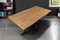SAM Esstisch Josy | 160 x 85 cm | Holz Wildeiche-Optik | Spider-Gestell Metall schwarz | 40 mm Tischplatte mit Baumkante | Tisch für Esszimmer & Küche