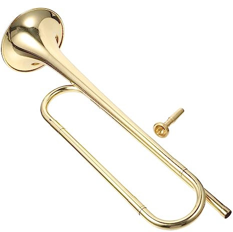 TOGEVAL Brass Trompete B-flat Für Junge Mädchen Anfänger Musikinstrument Mit Kreativem Design Perfektes Für Schüler Und Junge Musiker Für Schulband