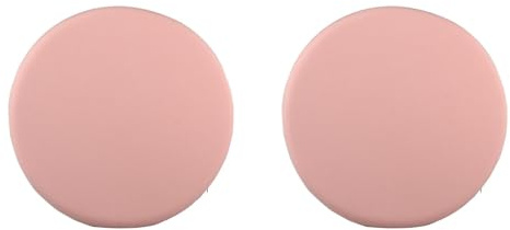 2er Set Sitzkissen Rund 35x35 cm - 3.5 cm Hoch rutschfest & Gemütlich Stuhlauflage - Abnehmbar & Waschbar Baumwolle Stuhlkissen für Wohnzimmer Büro, Konferenzraum, Küche, Garten