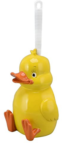 WC-Bürste und Halter, WC-Bürste, Cartoon, Kleine Gelbe Ente, Reinigung, Kleine Gelbe Ente, Nahtlose Bürstenhalter, Werkzeuge mit Sockel, Haushalt, kein Totwinkel, Reinigung,