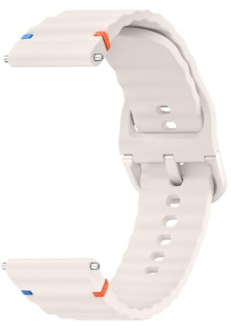 ZGCE Uhrenarmband 22mm 20mm, Silikon Uhrenarmbänder für Damen Herren, Atmungsaktives Wasserdichtes Wellenförmiges Armband, Ersatzarmband mit Schnellverschluss, (20mm Sternenlicht)