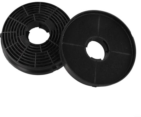HOHOVYVY Lot de 2 filtres à charbon pour hotte aspirante - 105 x 20 mm - Noir - Élimination des odeurs