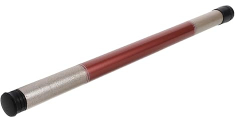 Yardwe Dulcimer Aufbewahrungsröhrchen aus Faserrohr Rot mit Drehbarer Schlitzkonstruktion und Sicherem Verschluss für Musikdirigieren