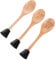 ULTECHNOVO 3pcs Wooden Spoon Trophy Set Engraved Chili Cook Off Awards Trophies for Cooking Baking Competitions Unique Kitchen Prizes for Culinary Enthusiasts