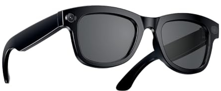 Aboiled Camera Glasses AI Glasses 500W HD Anti-Shake AI Translation Calls,Video Recording Photo Taking Bluetooth Headset Glass Black