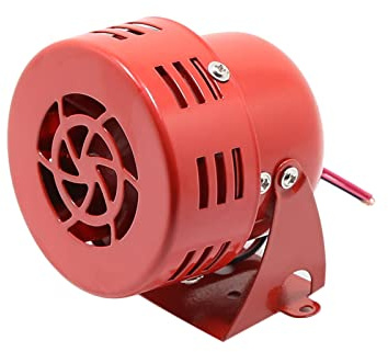 Fafeicy 105 DB Loud Sound Motorradhorn, Red Air Sirene Horn mit Kettenschalter, Nietwerkzeug, Cutter -Riveter -Kit für Fahrrad, ATV