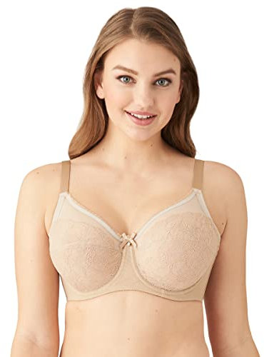 Wacoal Women's Retro Chic Full Figure Underwire Bra, Toast, 34F