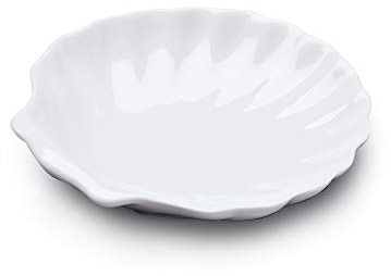 WM Bartleet & Sons 1750 T206 Traditional Porcelain Shell Design Serving Dish 13cm – White