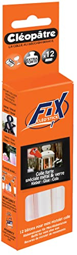 Cléopâtre - PO12REF – Klebepatronen für Cléo'GUN FIX, für Glas und Metall, 12 Stk., ca. Ø 7 mm