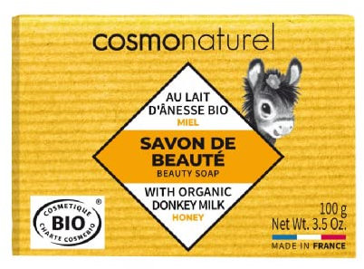 Cosmo Naturel Savon au lait d'ânesse Miel Sans parfum 100 g