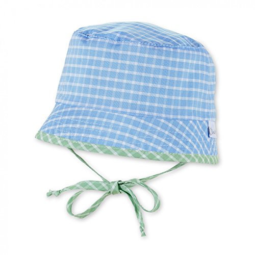 Sterntaler Baby/Kids Jungen Wende-Fischerhut, Hut zum Binden mit Karo-Muster in hellblau/grün, Hüte & Mützen:49