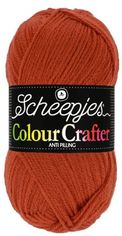 Scheepjes Colour Crafter 100g Yarn Ball | Acrylic DK Double Knit Wool | Soft & Anti-Pilling for Knitting, Crochet, Blankets & Amigurumi (1029 Breda)