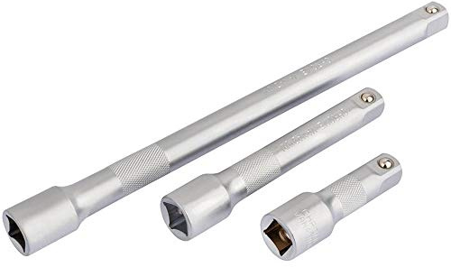 Draper 16426 1/2-Inch Square Drive 3-Piece Extension Bar Set, Blue
