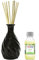 Royal Handicrafts Handcrafted Premium Ceramic Pot Reed Diffuser - Ethnic Spiral Design Black Gloss Finish - Free Jasmine Aroma Oil 60 ml & 8 Reed Sticks (8 inches)