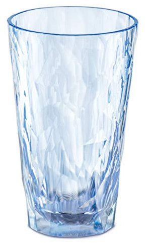 koziol Longdrink Glas 300ml CLUB NO. 6, Superglas, transparent aquamarine