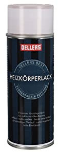 OELLERS Premium Heizkörperlack Sprühlack, 400 ml, RAL 3000 Feuerrot, hochgradig schlag - und kratzfest, verbesserter Vergilbungsschutz, beste Ergebnisse für exclusive Oberflächen