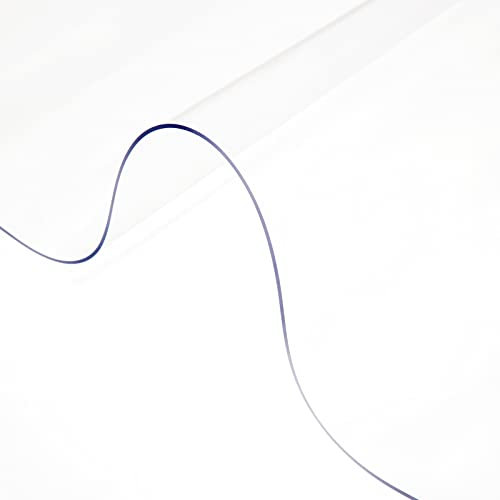 Mophorn Mantel Transparente de PVC - Plástico Grueso Impermeable para Mesa y Cocina - Rectangular, Resistente al Agua, Antimanchas (2134x1017x1,5 mm)