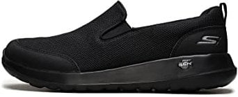Skechers Men's Go Walk Max Clinched Sneaker, Black Textile/Black Trim, 10 UK
