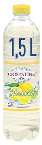 CRISTALINE - Eau Aromatisée Au Jus Citronnade 1.5L - Lot De 4 - Livraison Gratuite
