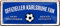 WOGEKA ART Retro Blechschild - Offizieller Karlsruhe Fan - einfach glücklich - witziger Spruch als Geschenk-Idee zu Geburtstag Weihnachten Deko 28x12 cm Vintage-Design Metall 1777