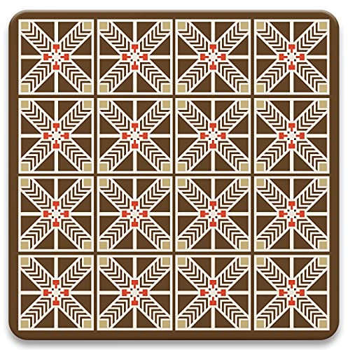 CoasterStone Saugfähige Untersetzer für Getränke Robie I, 10,8 cm breit, 4er-Set