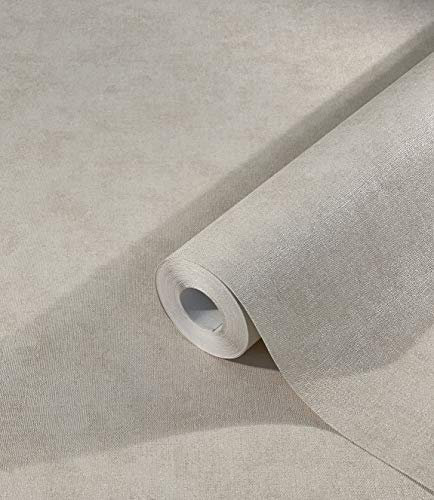 marburg Tapete Beige Uni für Wohnzimmer Schlafzimmer oder Küche Made in Germany Premium Qualität 32435