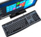 Copertura per tastiera compatibile con tastiera Logitech K120 MK120, ultra sottile, in silicone, protezione per tastiera Logitech, colore nero