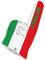 HIGH FIVE FINGERS Italien Fahne Weltmeisterschaft Europameisterschaft Flagge Fanartikel | Schaumstoff Hand für Spiele, Stadion, Events | One Size | 44 x 22 x 2,5 cm | Italy