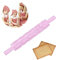 Mattarelli in Rilievo, Mattarello Natale in Silicone, Mattarello Antiaderente, Rullo per Decorazione Torte per Fondente, Croste, Biscotti, Pasticceria, Glassa, Argilla (Rosa Piede)