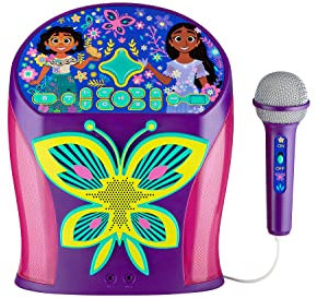 eKids Disney Encanto Karaoke Machine, Easily Access Disney Playlists with New EZ Link Feature