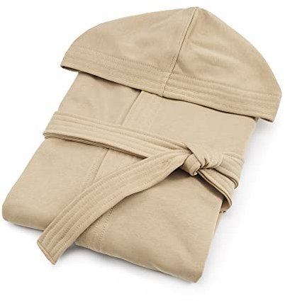 Bassetti Accappatoio In Cotone Jersey Con Cappuccio e Cintura Art. Capsule (XL, CORDA)