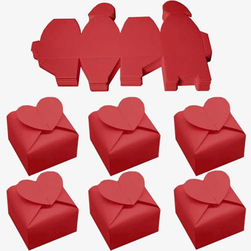 Klein Hochzeit Geschenkschachtel - 50 Stück Süßigkeiten Box, Bonbons Schachtel für Hochzeitskasten