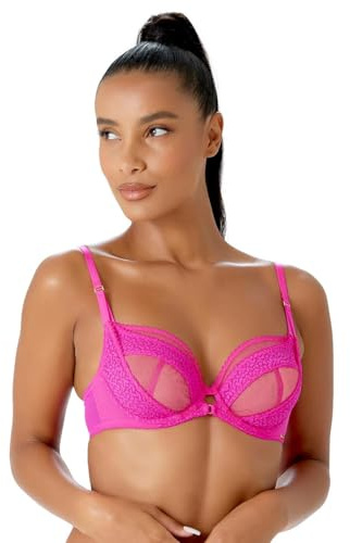 Gossard Envy Non Padded Plunge Bra Pink Glo 32B