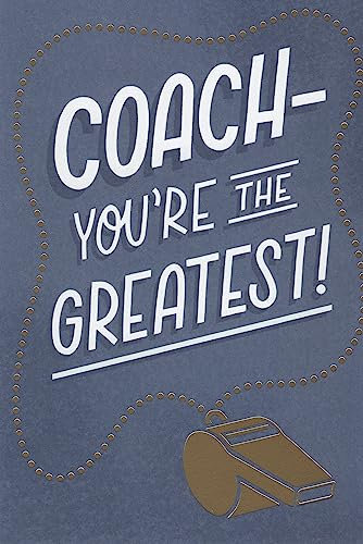 Heartline Dankeskarte für Trainer – Coach, You're the Greatest! Just Wanted to take a time out to say Thanks!
