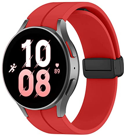 Kitway Armband für Galaxy Watch 5 Pro 45mm, Kompatibel mit Samsung Galaxy Watch 7/6/5/4 40mm 44mm, Silikon Sport Ersatzbänder für Samsung Watch