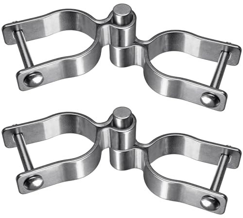 Insaga 2Pack 41mm Scharniere Gartentor, 304 Edelstahl Torscharniere (2Stück), männliche Tor Hinge (2Stück), 41mm Torangel edelstahl